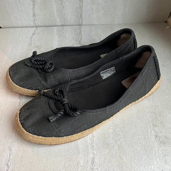 UGG Syleste Shearling Line Espadrille Bow Flat Shoe Size 8 - Picture 1 of 10